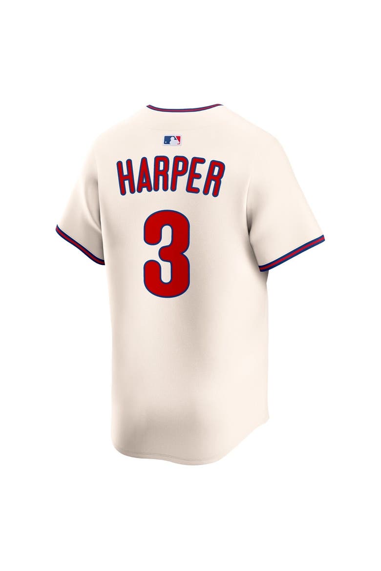 Men's Nike Bryce Harper Cream Philadelphia Phillies Alternate Limited Jersey, Alternate, color, Cream