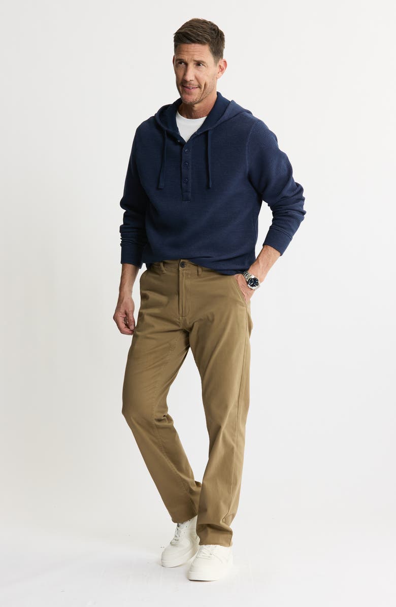 JACHS Textured Knit Hooded Pullover, Alternate, color, Navy