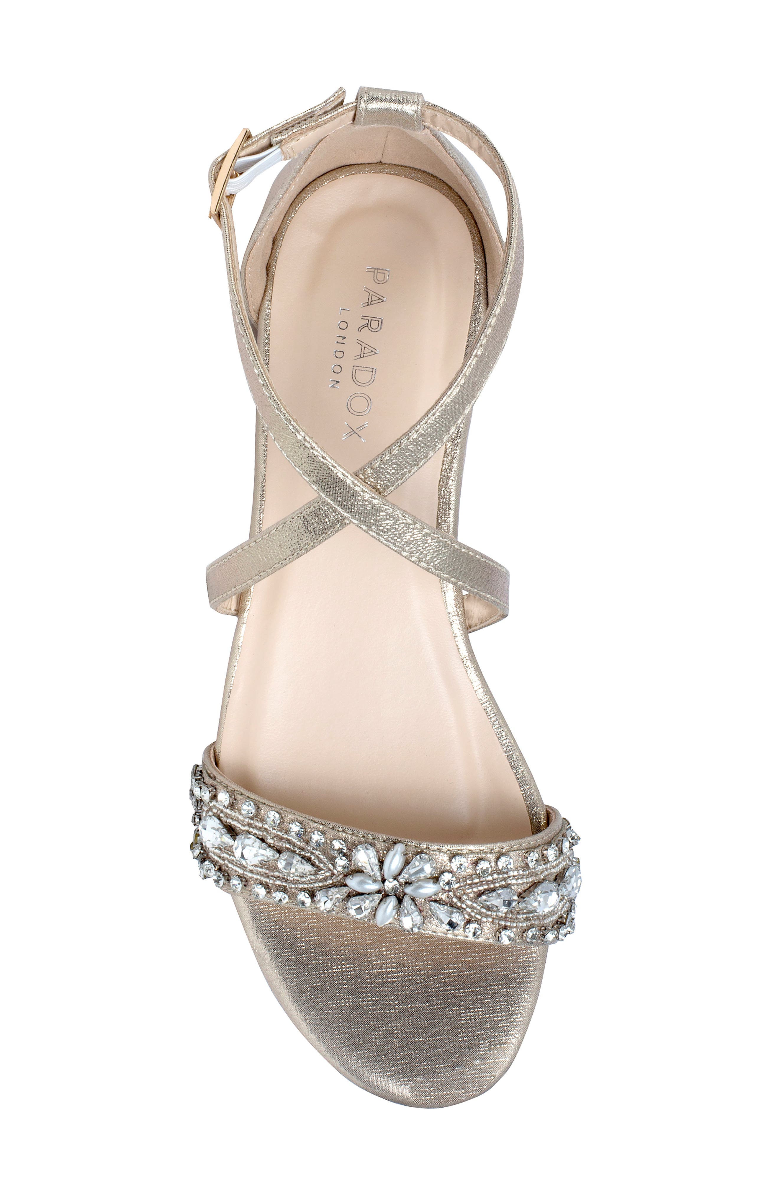 Elyse Sandal, Alternate, color, CHAMPAGNE