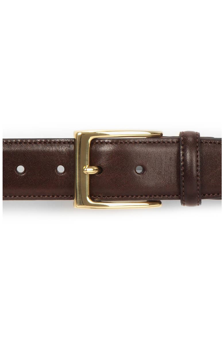 'Cortina' Leather Belt, Alternate, color, DARK BROWN