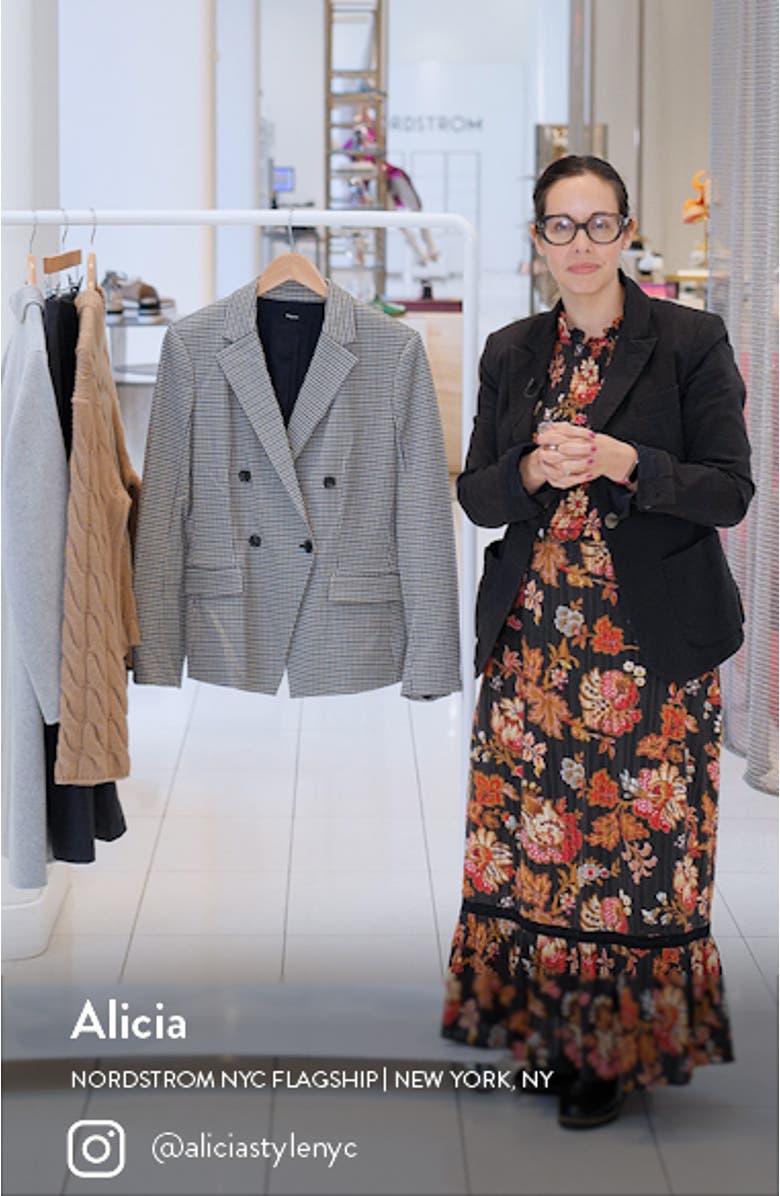 Houndstooth Double Breasted Blazer, sales video thumbnail