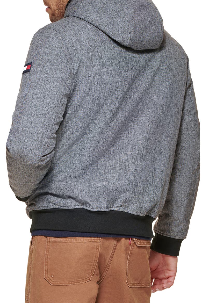 Faux Shearling Lined Softshell Jacket, Alternate, color, HTHR GREY