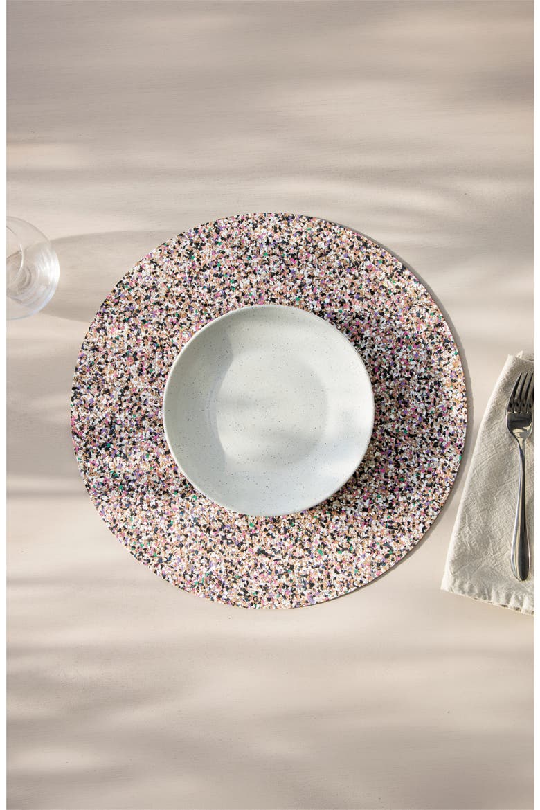 Beach Clean MAX Round Placemats Set of 6, Alternate, color, Natural Cork