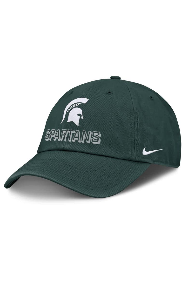 Men's Nike Green Michigan State Spartans 2025 On-Field Club Adjustable Hat, Main, color, Green