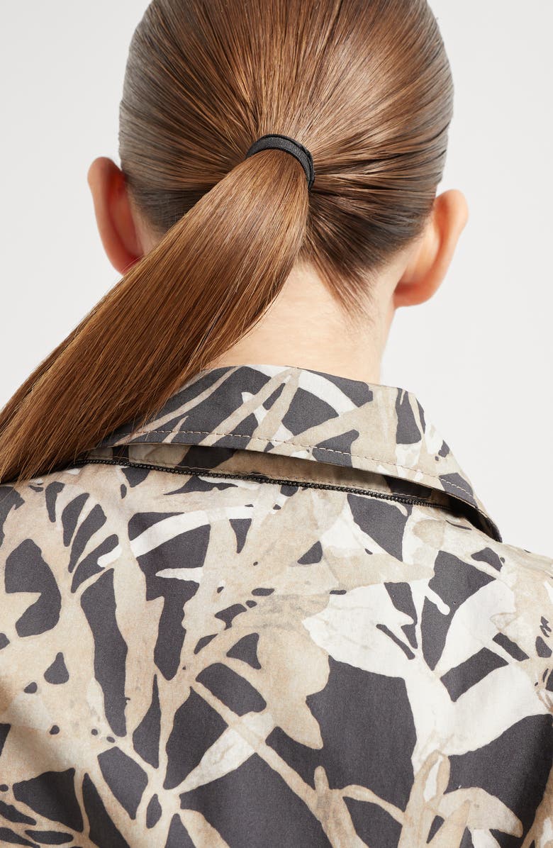 Brunello Cucinelli Herbarium Print Mini Chemisier dress, Alternate, color, 