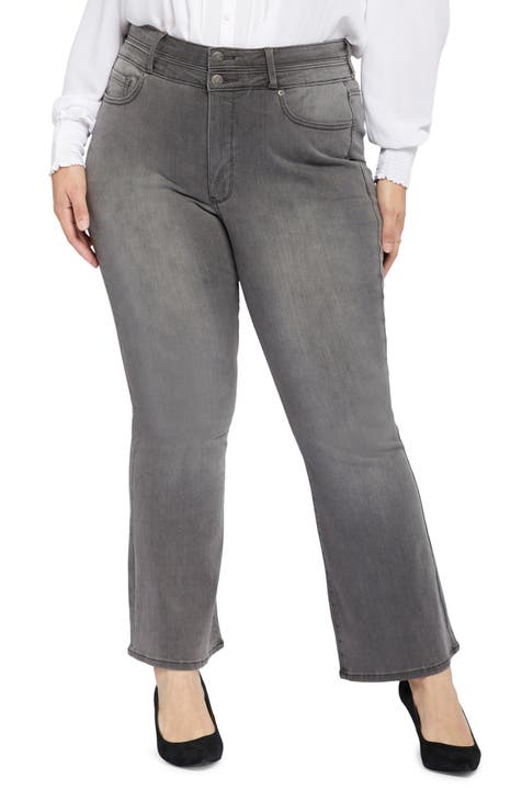 Ava Flare Jeans (Smokey Mountain) (Plus Size)