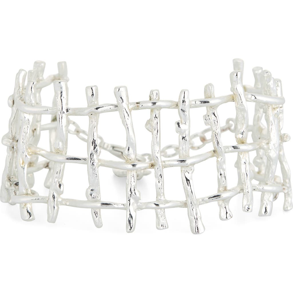 Karine Sultan Branch Cuff Bracelet In Metallic
