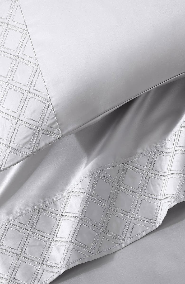 Pure Parima 500 Thread Count Egyptian Cotton Sateen Embroidered Hira Sheet Set, Alternate, color,