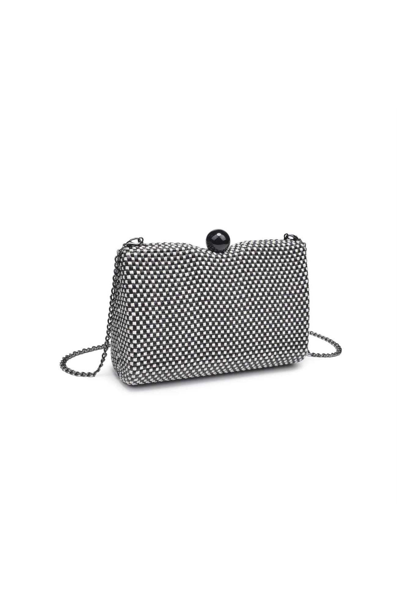Marissa Evening Bag, Alternate, color, Black Ivory