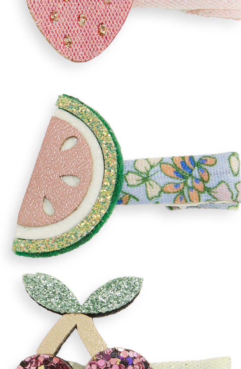 Mimi & Lula Kids' Fruit Salad 8-Pack Mini Hair Clips, Alternate, color, Pink
