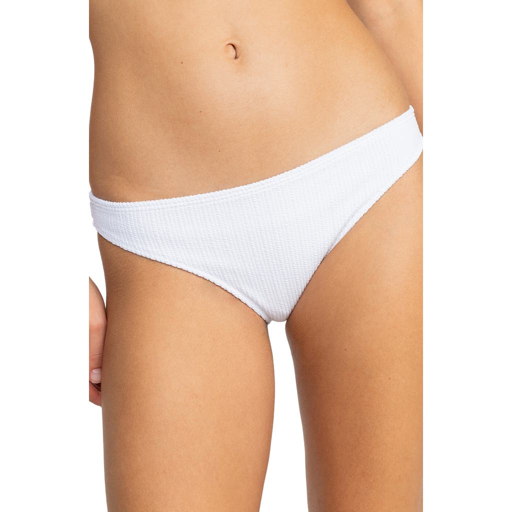 Shop Roxy Aruba Bikini Bottoms In Bright White