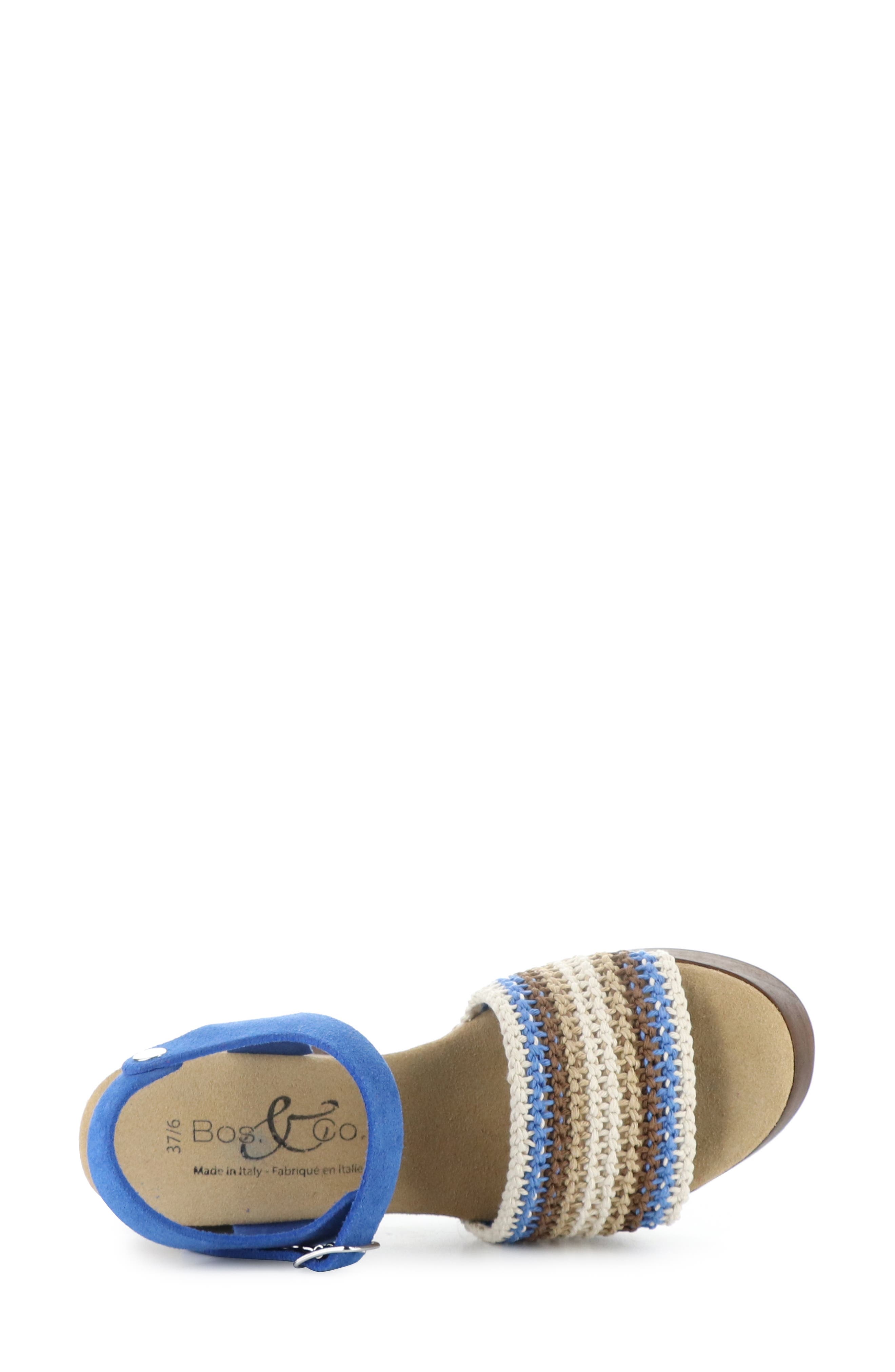 Bos. & Co. Reny Ankle Strap Platform Sandal, Alternate, color, 