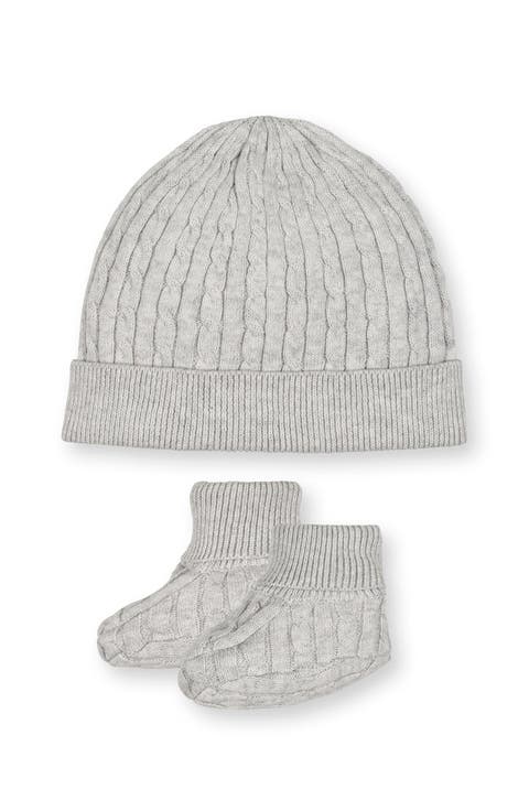 Organic Sweater Beanie and Bootie 2-Piece Set