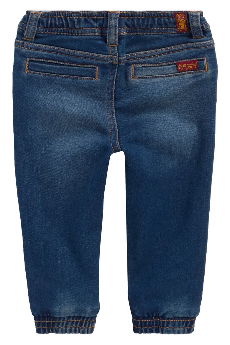 Waffle Knit Polo & Jeans Set, Alternate, color, HEATHER GRAY
