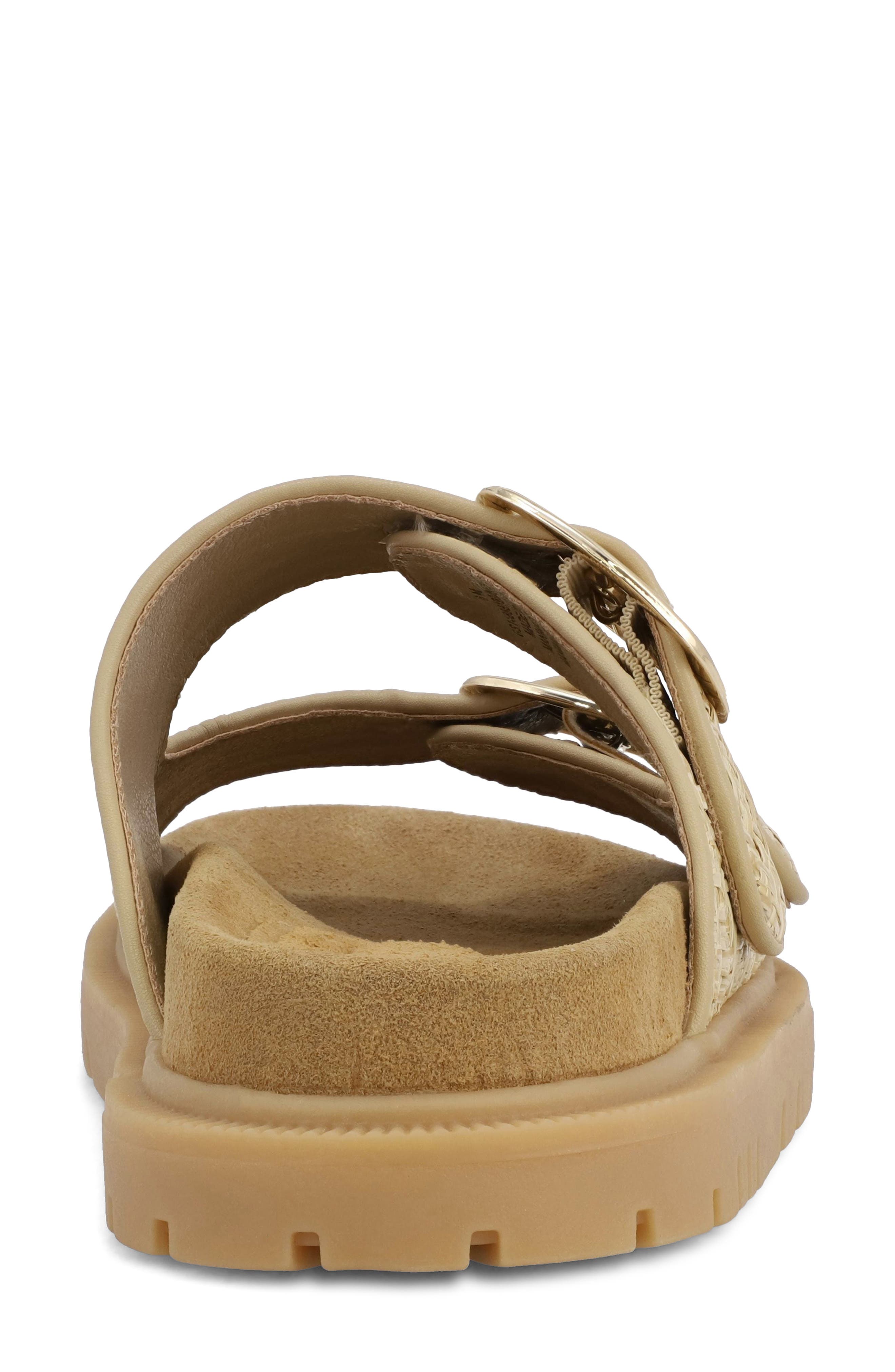 Monica Platform Slide Sandal, Alternate, color, NATURAL