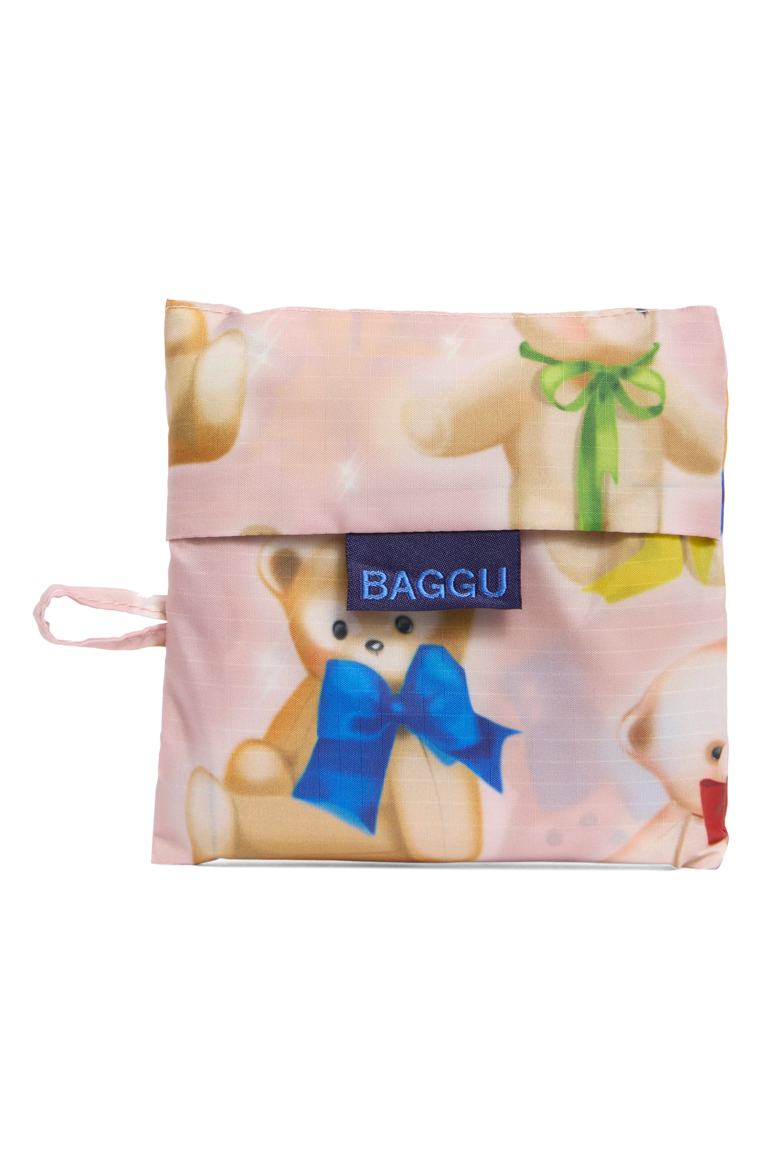 Standard Recycled Polyester Reusable Tote Bag, Alternate, color, TEDDY BEARS