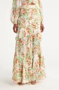 DVF Thea Ruffle Tiered Maxi Skirt