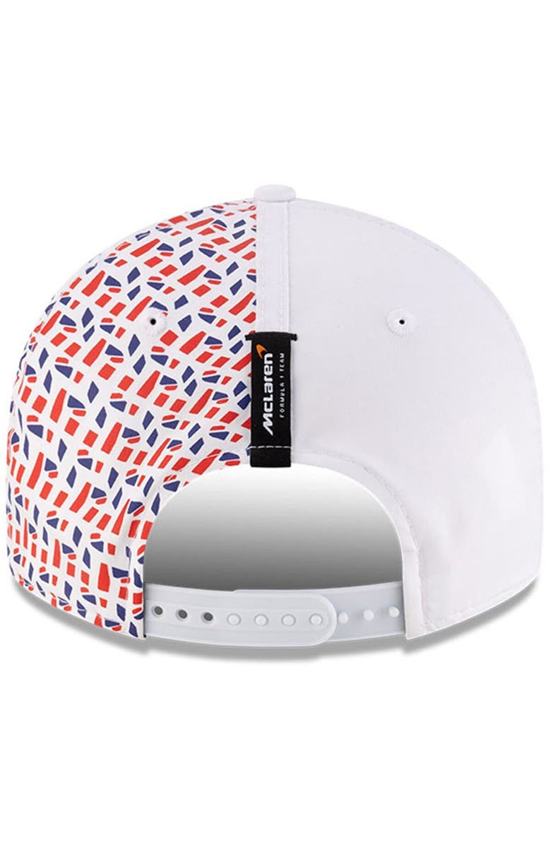 New Era Men's New Era White McLaren F1 Team 2025 British Grand Prix 9FIFTY Snapback Hat, Alternate, color, 