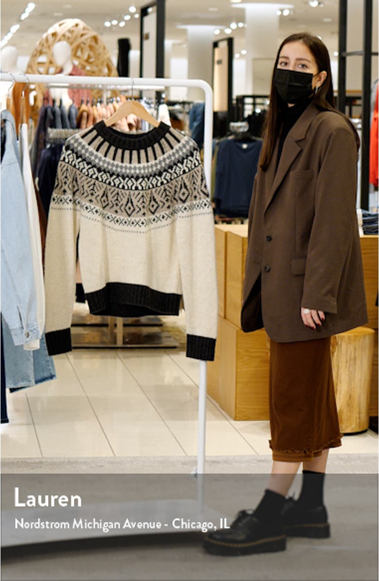 Women's Fair Isle Sweater, sales video thumbnail