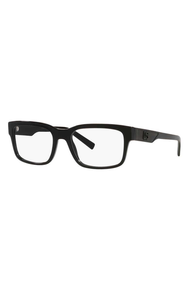 Dolce&Gabbana 55mm Rectangular Optical Glasses, Alternate, color, 