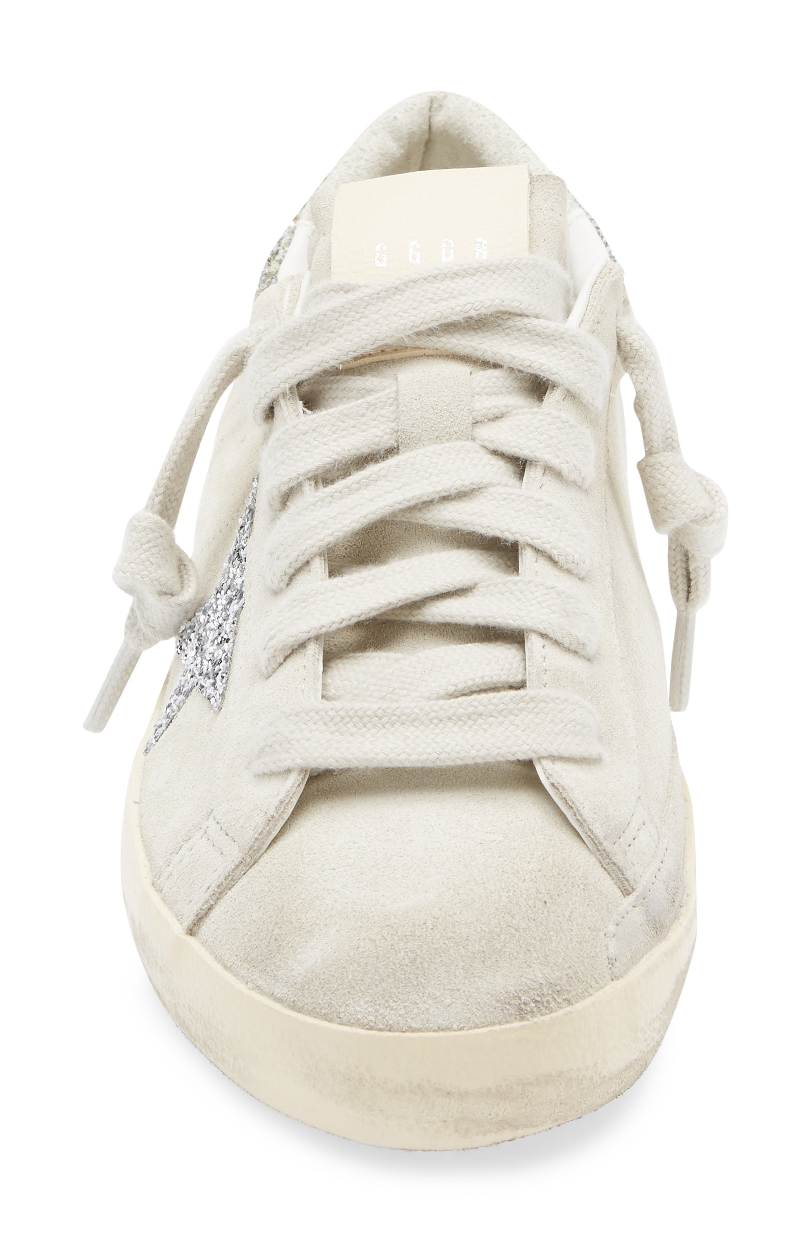 Golden Goose Super-Star Low Top Sneaker, Alternate, color, Beige/ Silver/ Platinum