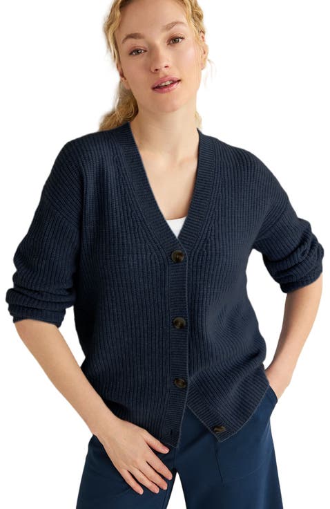 Cashmere Shaker Stitch Cardigan