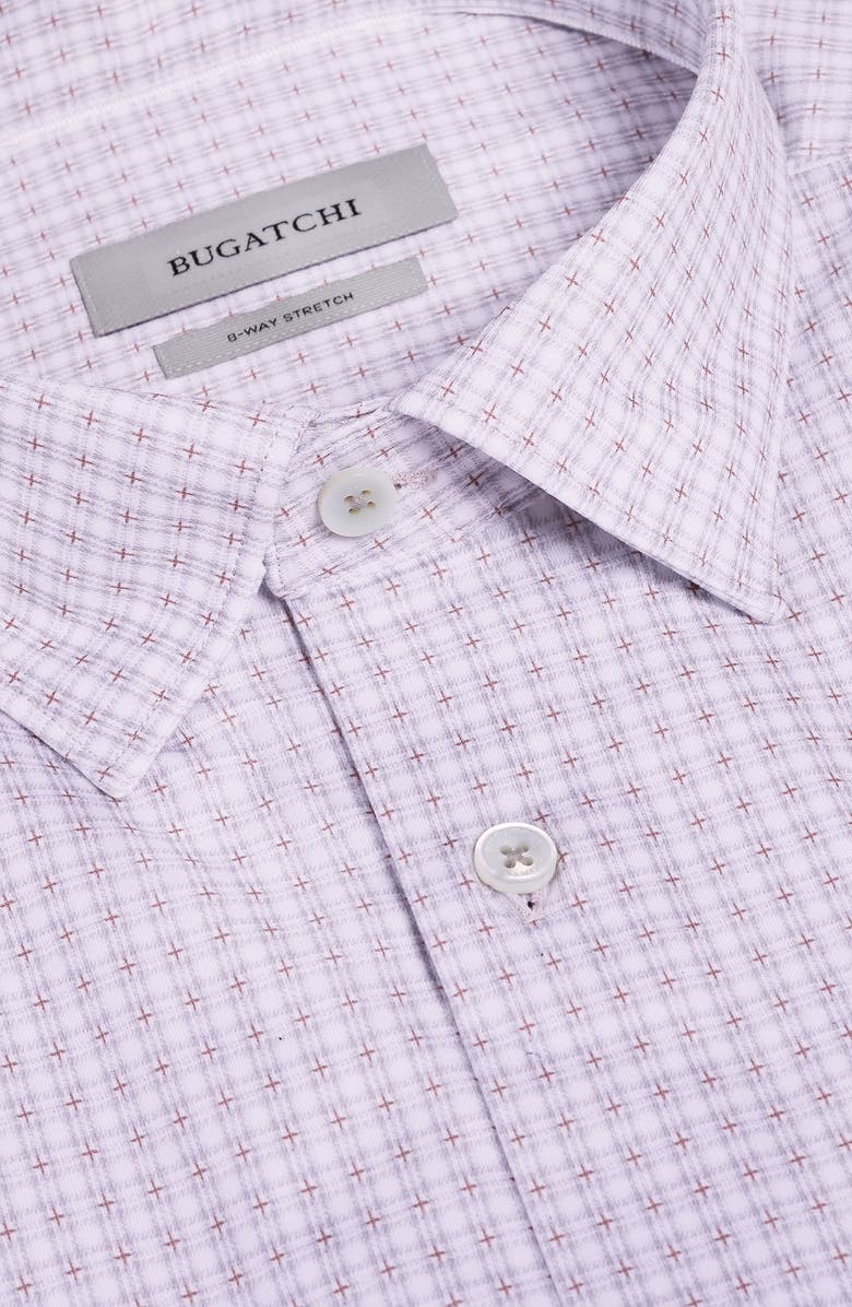 Bugatchi Jules OoohCotton<sup>®</sup> Check Button-Down Shirt, Alternate, color, Limestone