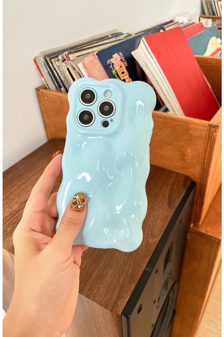 Bubbles iPhone 15 Pro Max Case, Alternate, color, BABY BLUE