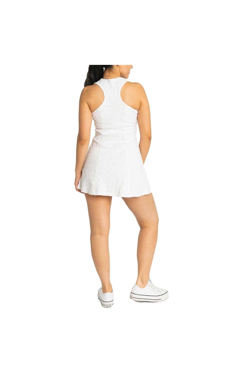 LUSSO Women's Lusso White Houston Astros Tess Cheetah V-Neck Racerback Dress, Alternate, color, White