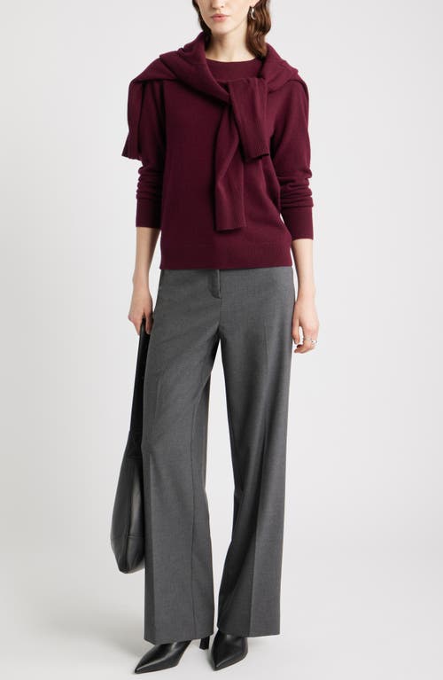Nordstrom Cashmere Crewneck Sweater In Brown