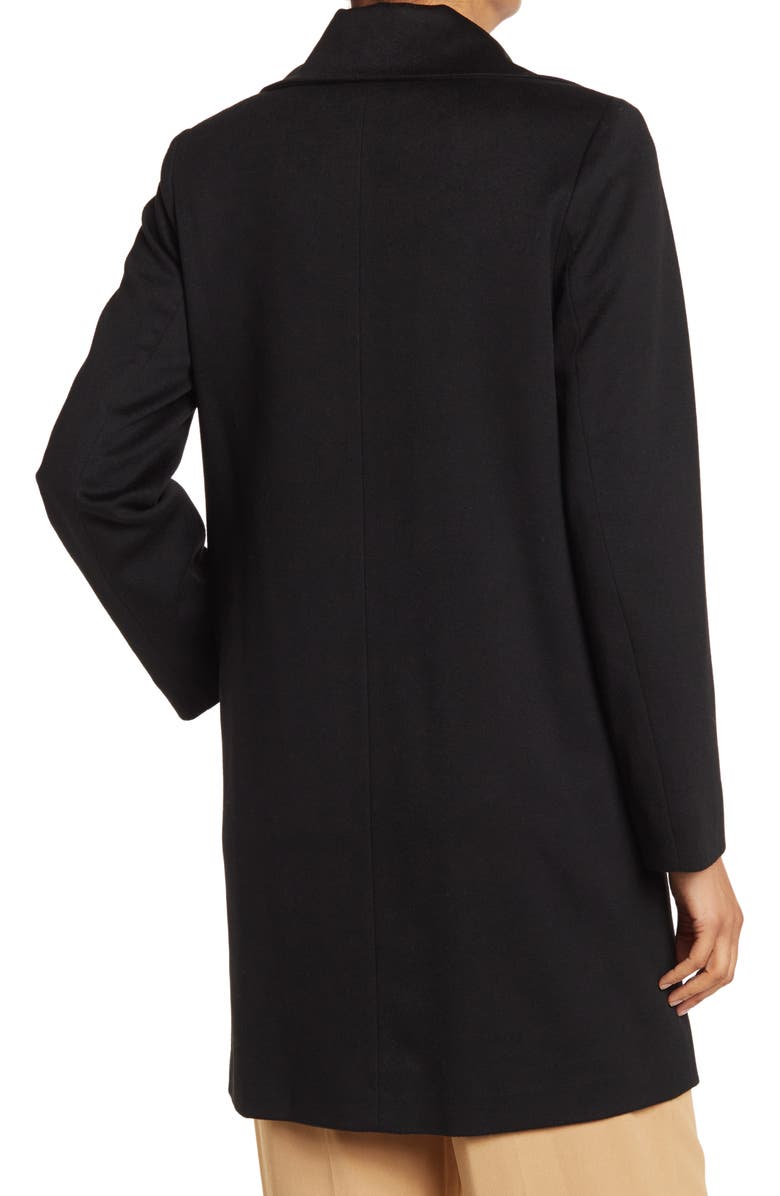 Fleurette One-Button Peak Collar Wool Coat, Alternate, color, 
