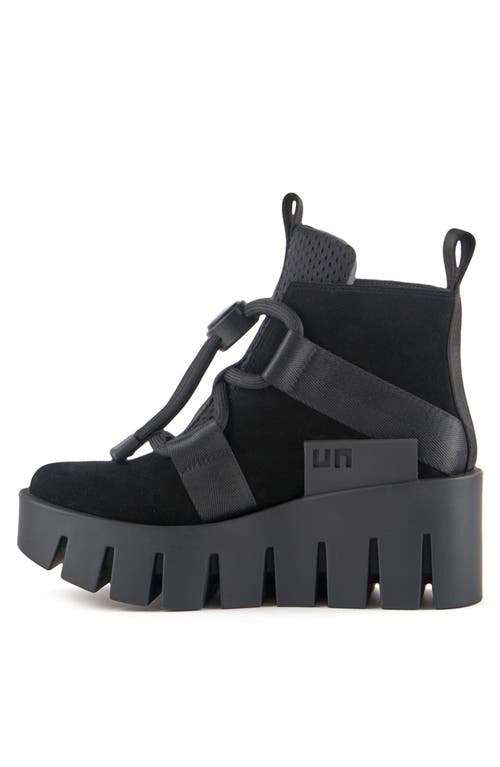 United Nude Grip Nomad Lo Platform Lug Bootie In Black