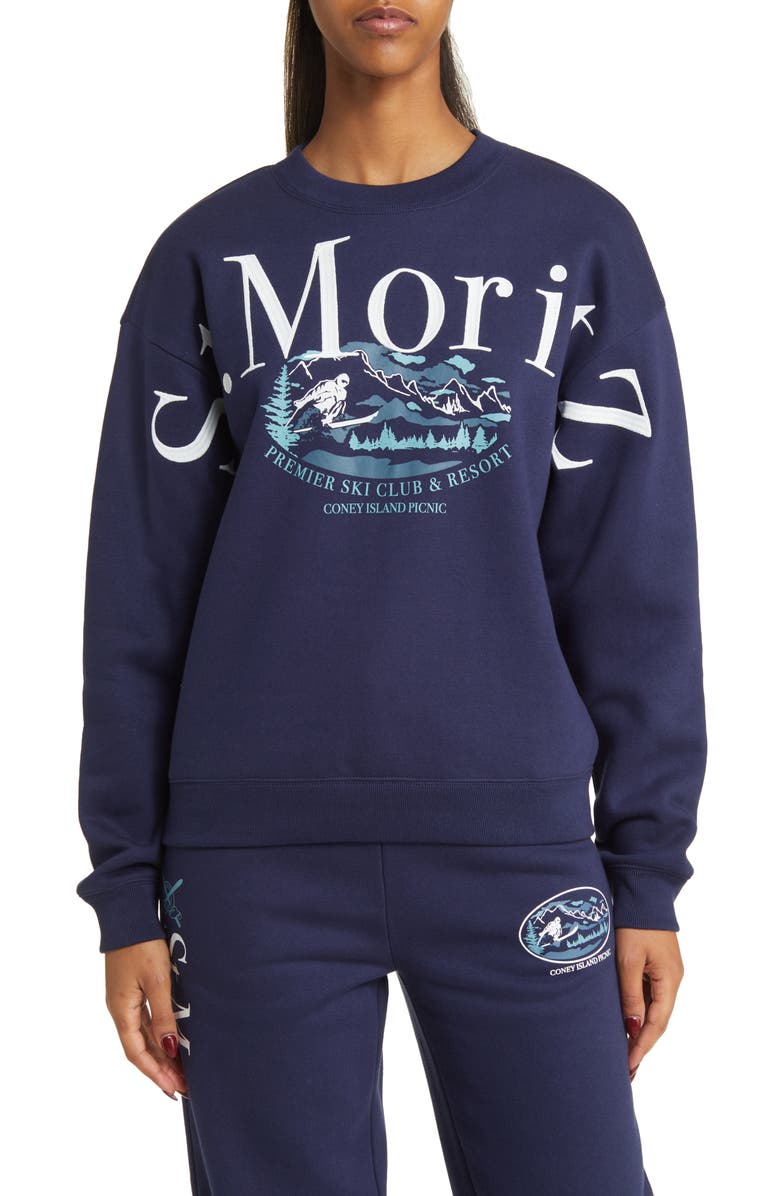CONEY ISLAND PICNIC St. Moritz Graphic Sweatshirt, Main, color, 