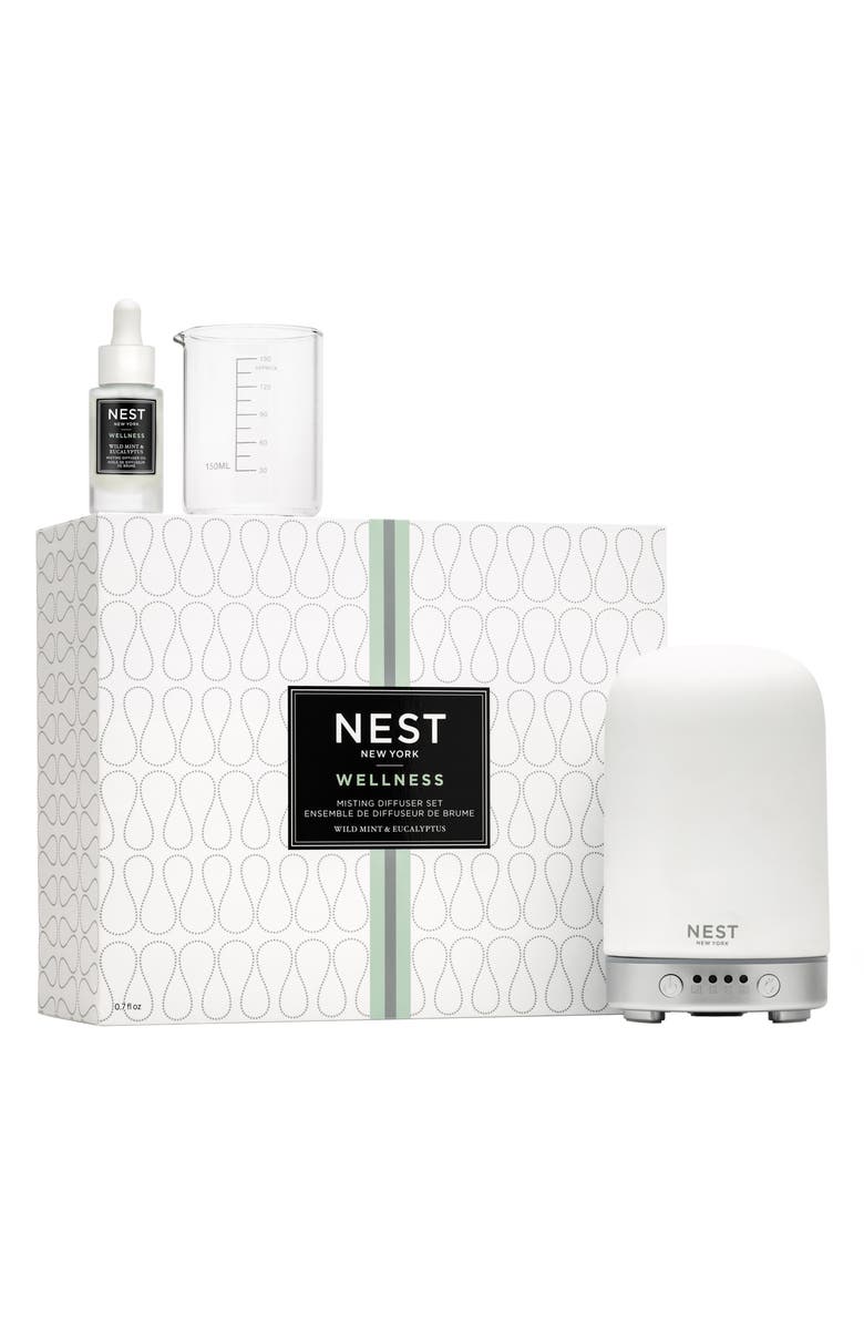 NEST New York Wild Mint & Eucalyptus Misting Diffuser Set, Main, color,