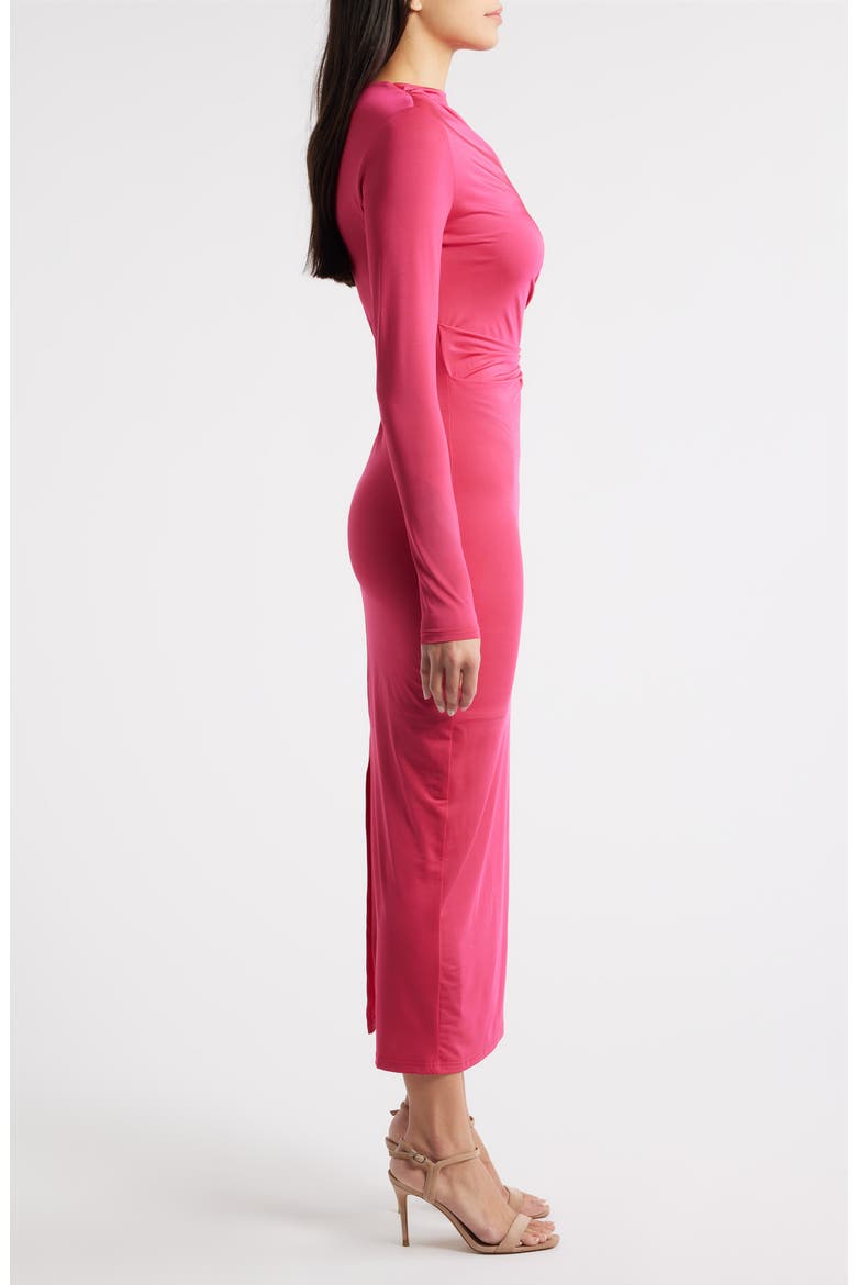 Hilda Long Sleeve Cocktail Dress, Alternate, color, MAGENTA