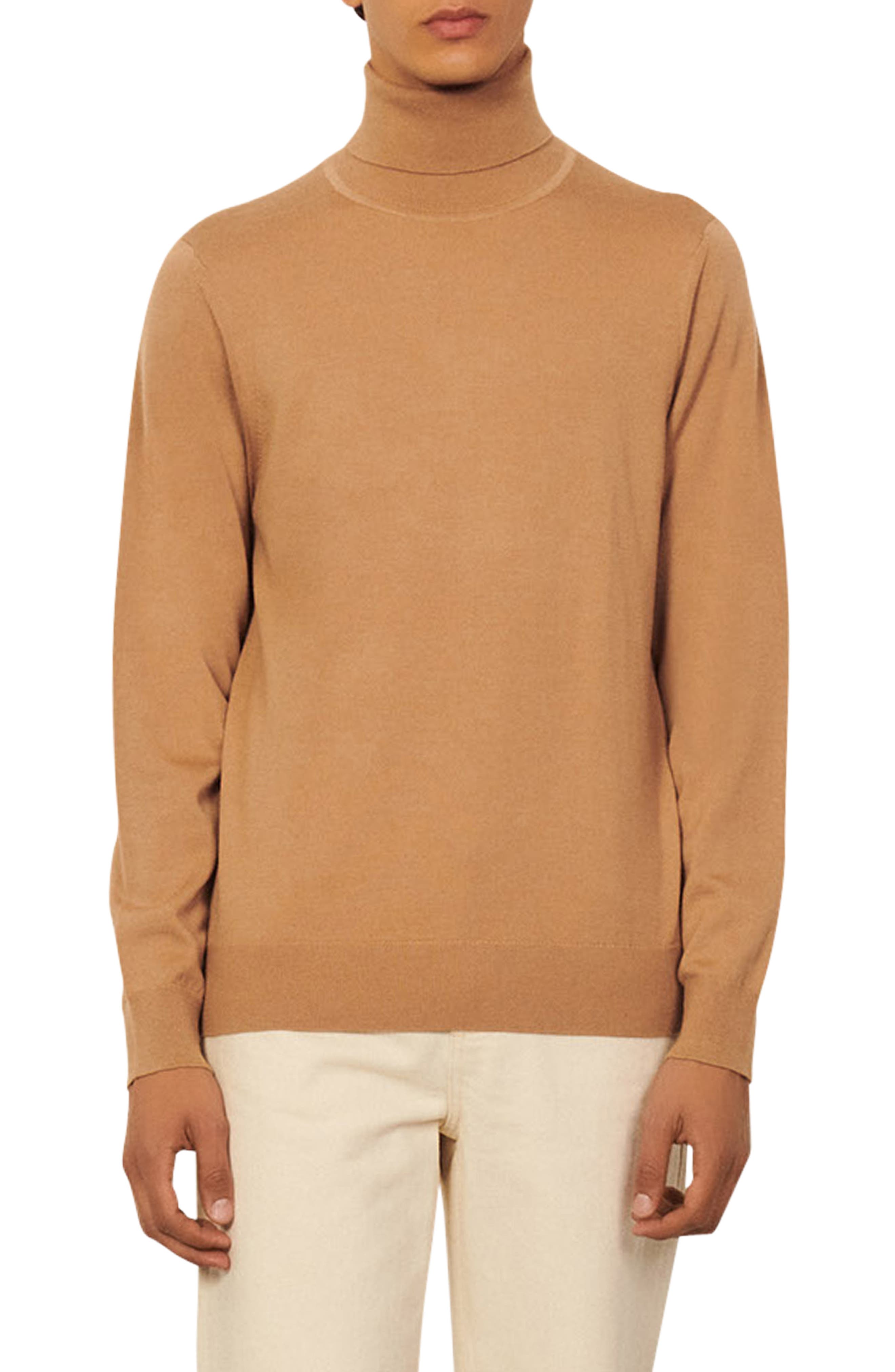 SANDRO Wool Turtleneck Sweater