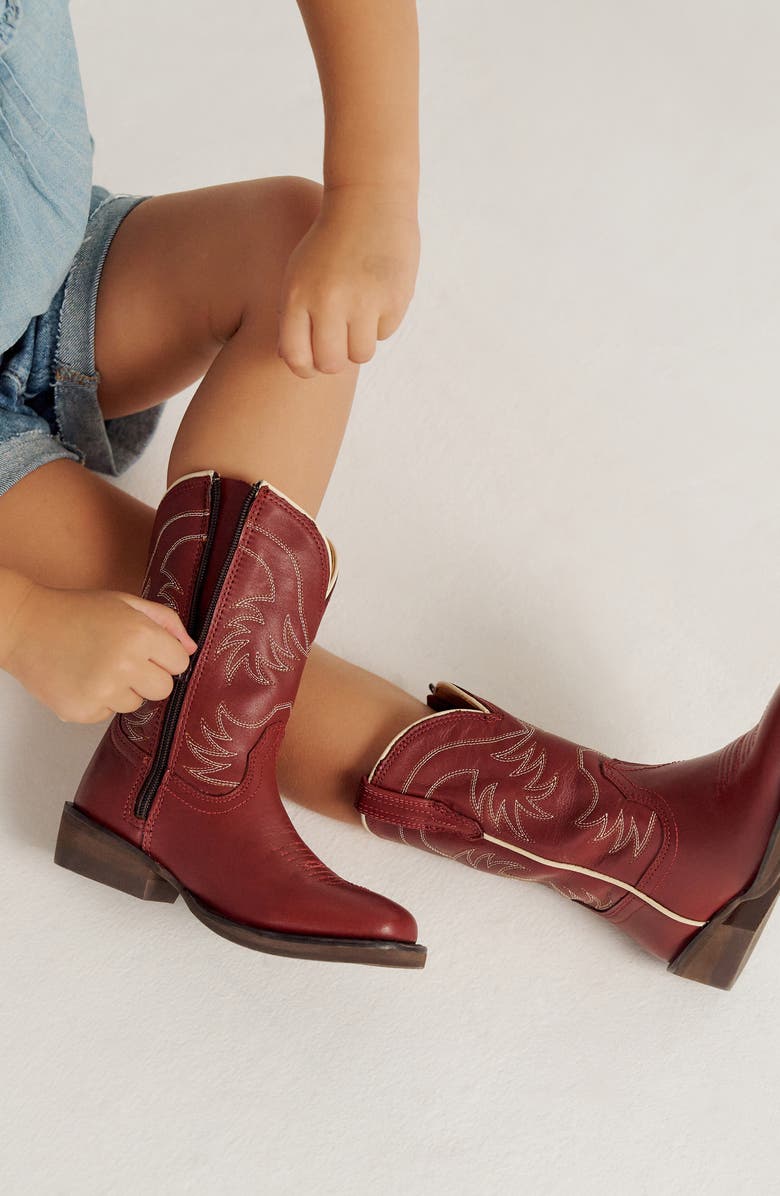 Tecovas Kids' The Annie Western Boot, Alternate, color, Scarlet