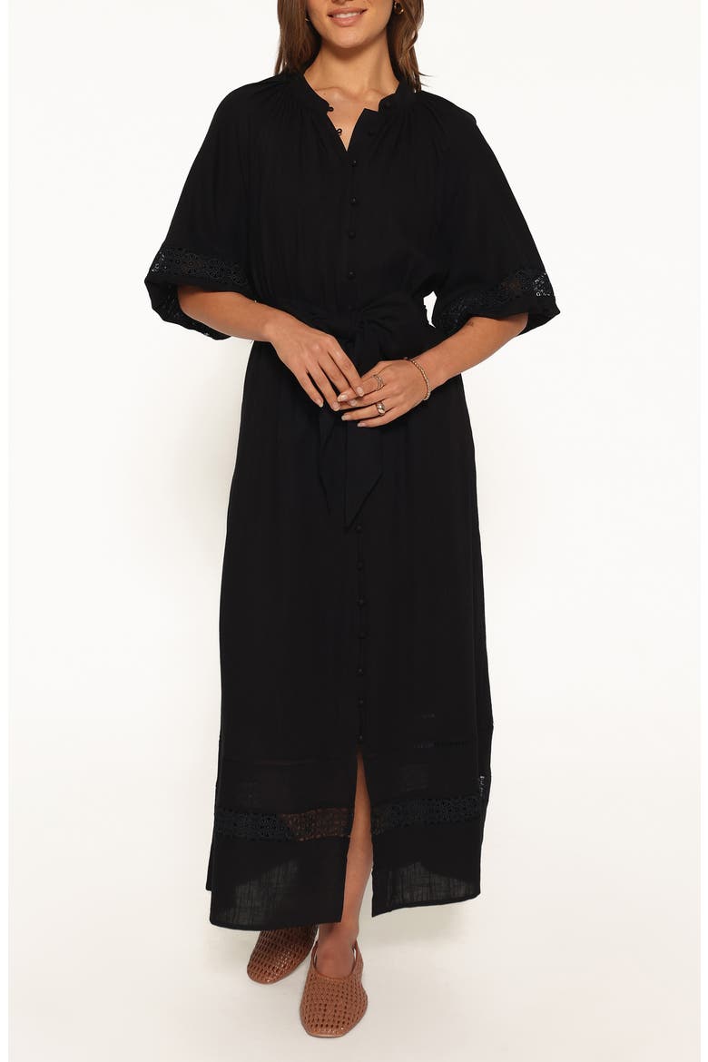 Decosta Maxi Dress, Main, color, BLACK
