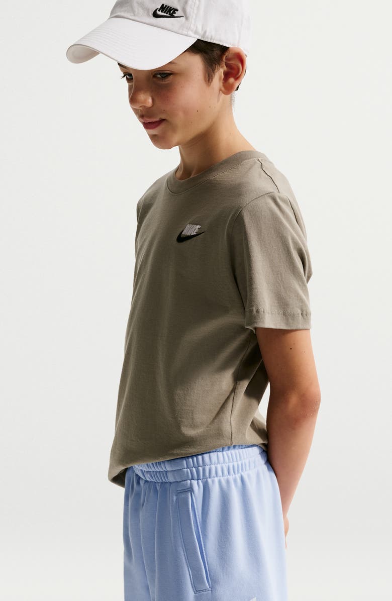 Nike Kids' Sportswear Club Fleece French Terry Shorts, Alternate, color, Hydrogen Blue/ White
