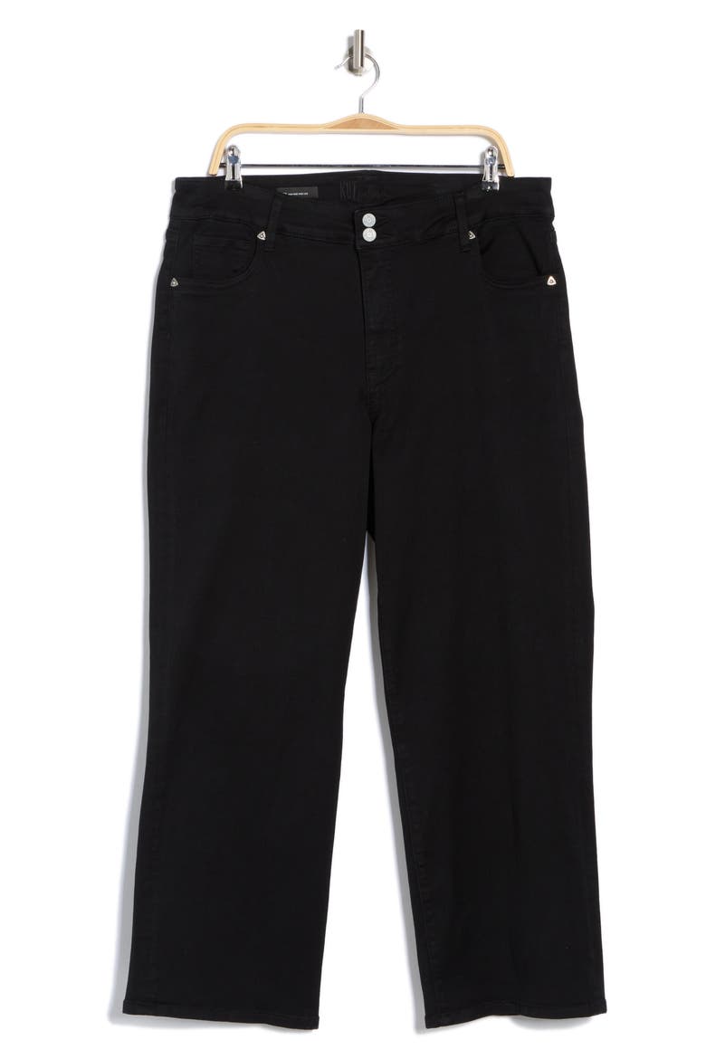 Lucy Double Button Wide Leg Jeans, Alternate, color, BLACK JM