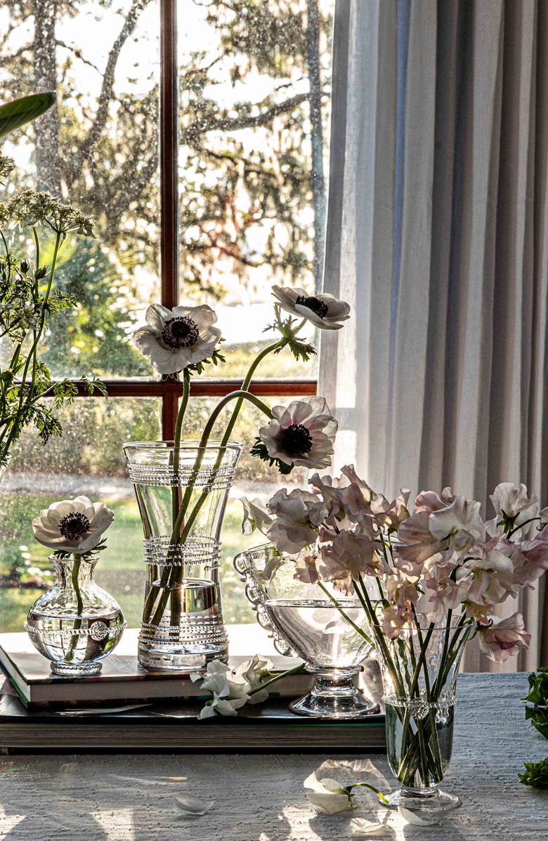 Juliska Graham Petite Glass Vase, Alternate, color, Clear