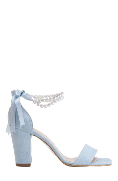 Melissa Block Heels Sandals with Pearls