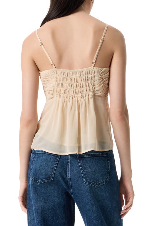 Robert Rodriguez Vickie Shirred Camisole In Gold