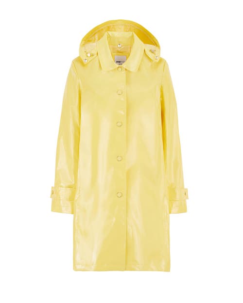 Jane Post Iconic Princess Rain Slicker In Sunflower Yellow
