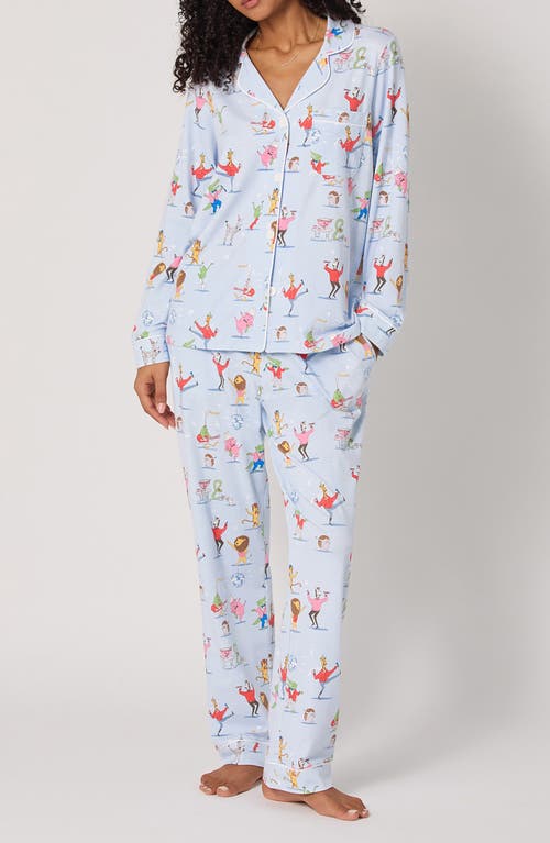 Bedhead Pajamas Print Jersey Pajamas In Blue