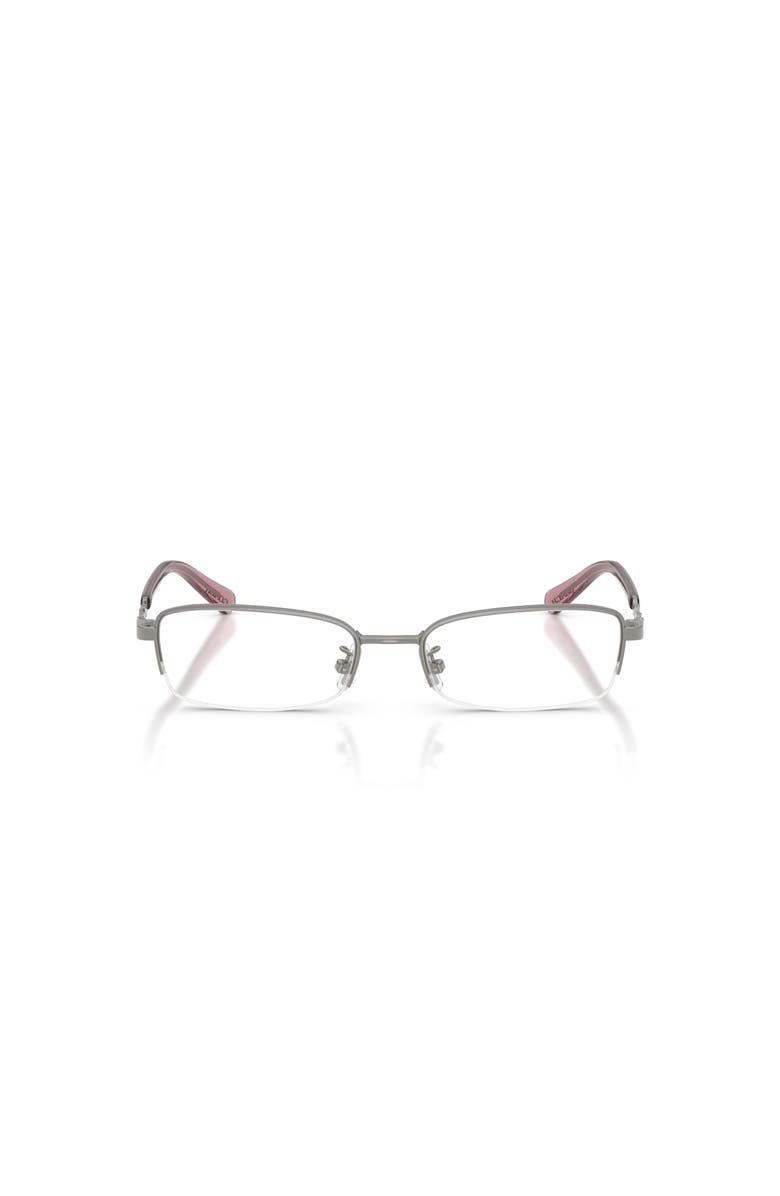 COACH 52mm Rectangle optical glasses, Alternate, color, Grey