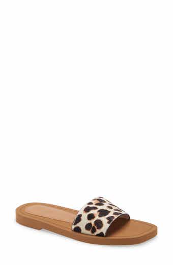 Stuart Weitzman Delilah Genuine Calf Hair Slide Sandal