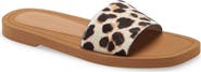 Stuart Weitzman Delilah Genuine Calf Hair Slide Sandal