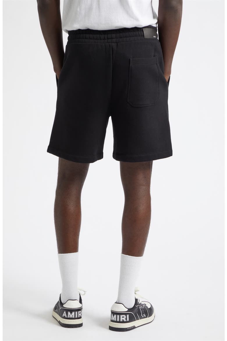 Core Logo Embroidered Sweat Shorts, Alternate, color, BLACK