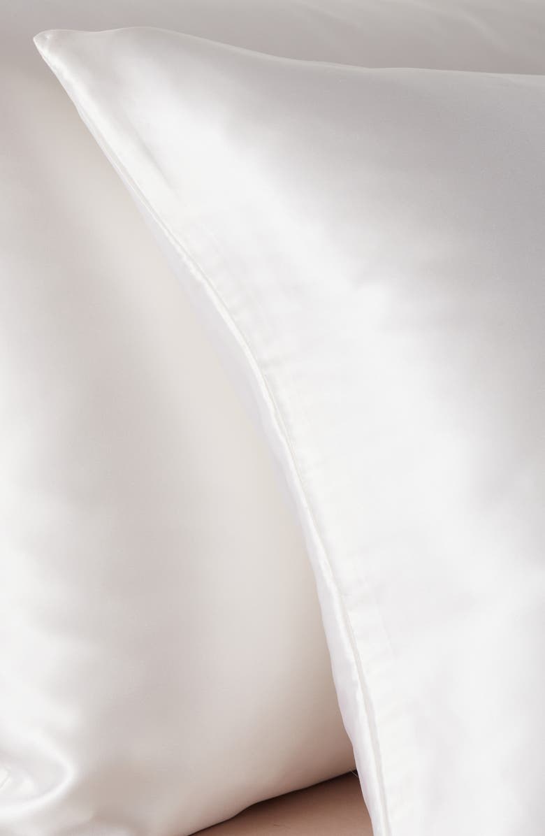 Nordstrom Set of 2 Silk Pillowcases, Alternate, color, White